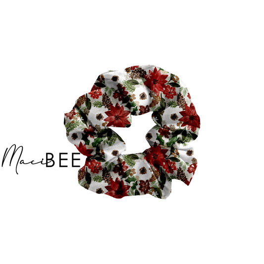 Christmas Floral || Scrunchie