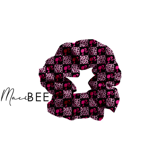 Leopard Check || Scrunchie