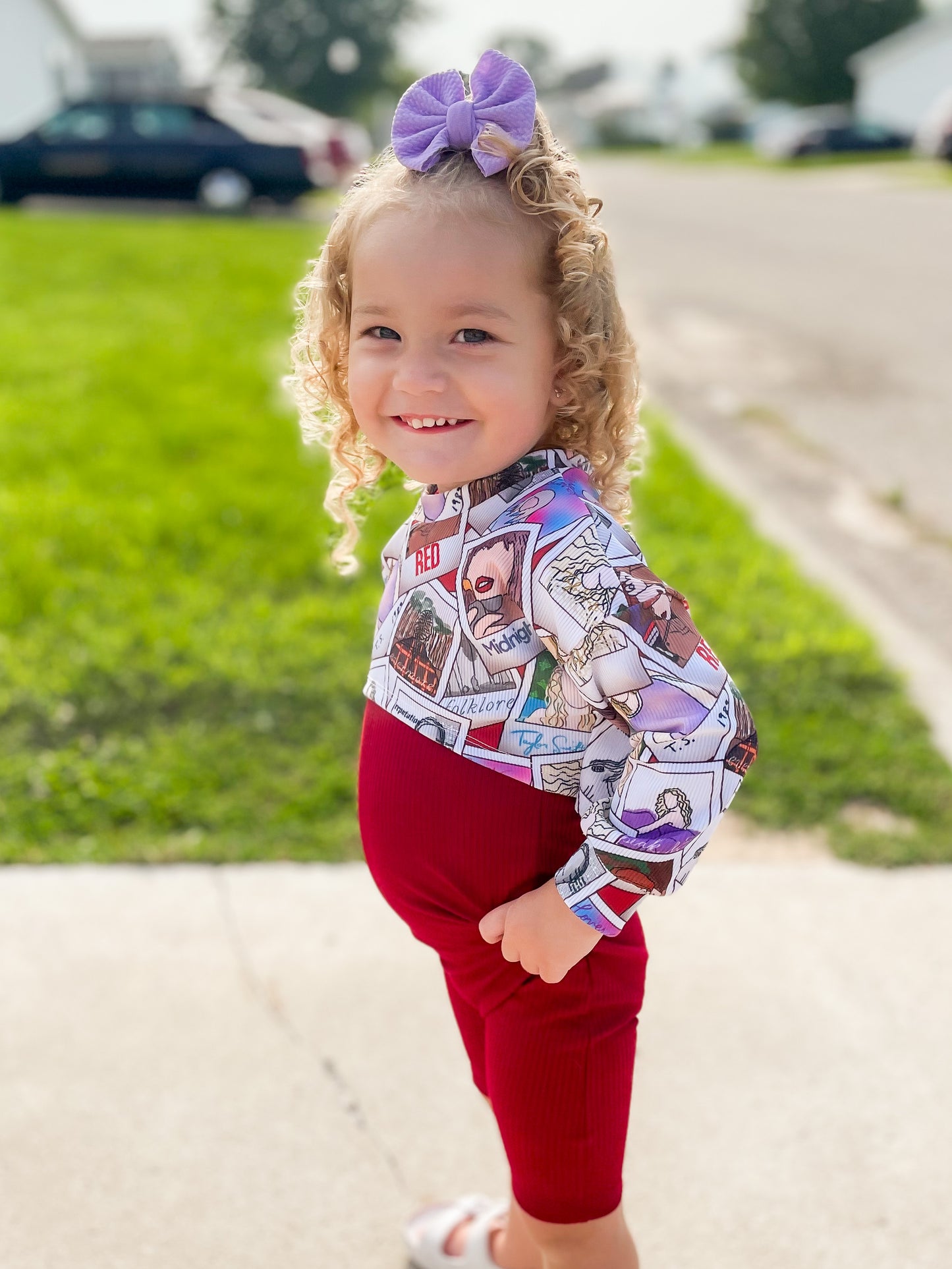 TS Honey Top OR Burgundy Ollie Romper