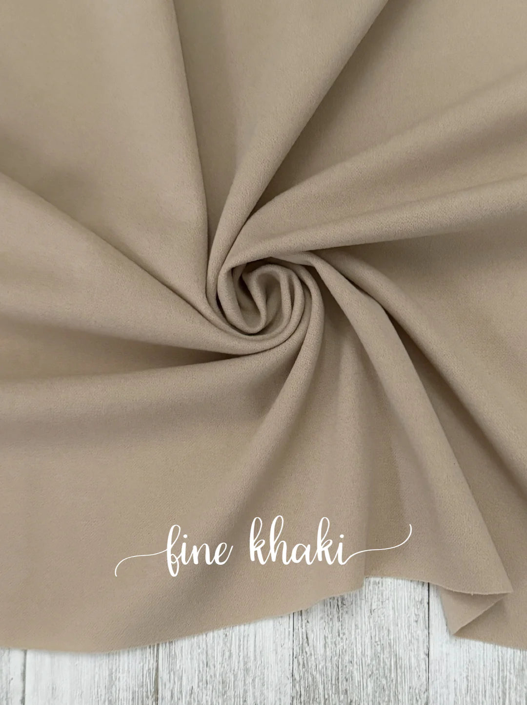 FINE KHAKI CREPE