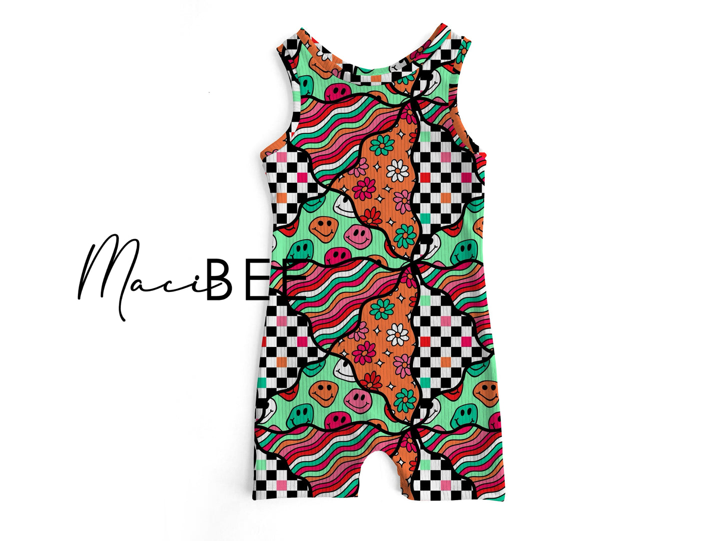 Retro Wavy || Ollie Romper