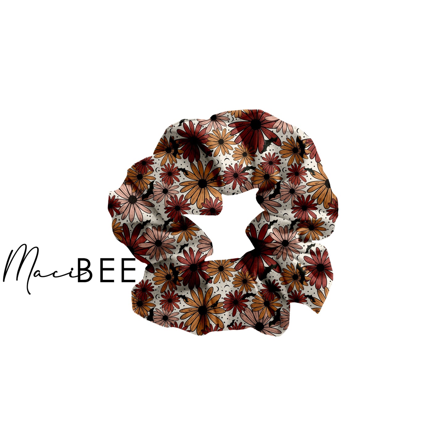 Spooky Floral || Scrunchie