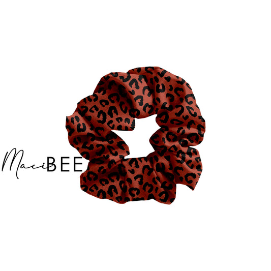 Light Red Leopard || Scrunchie