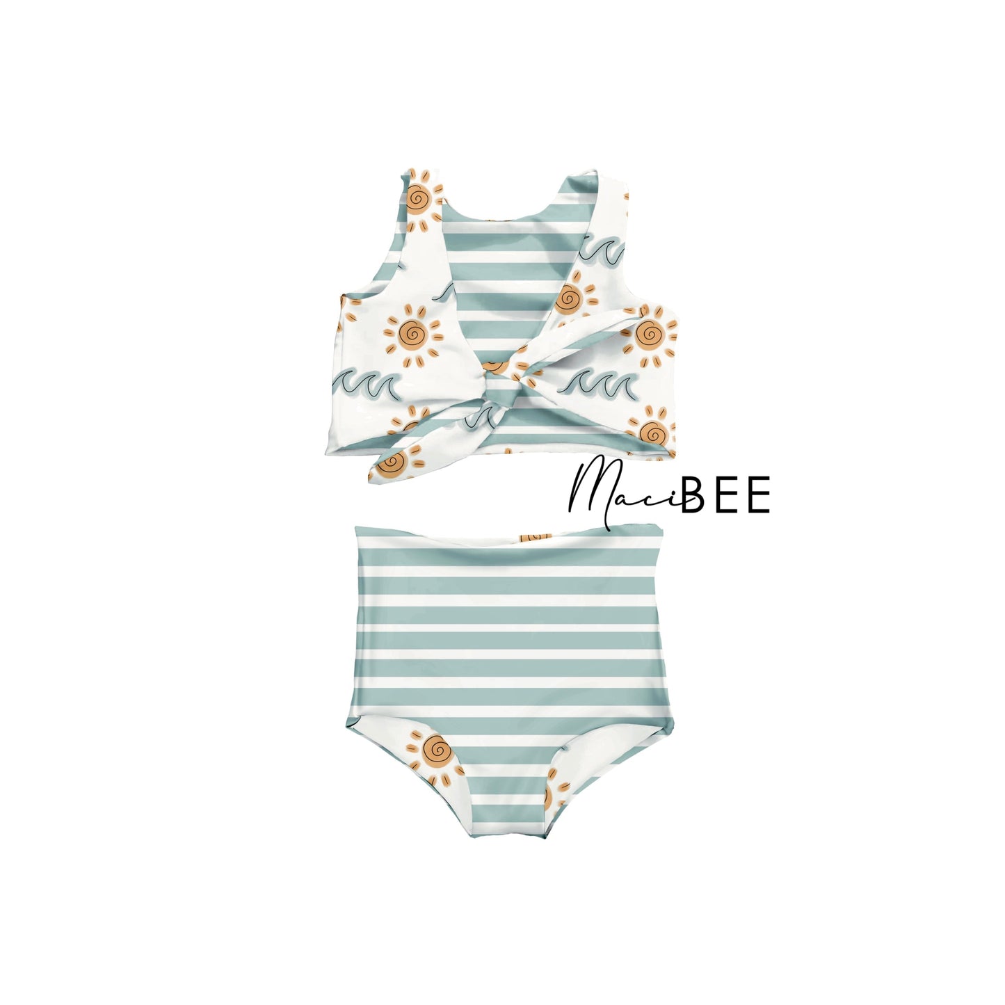 Minimalist Waves || Reversible Swimsuit