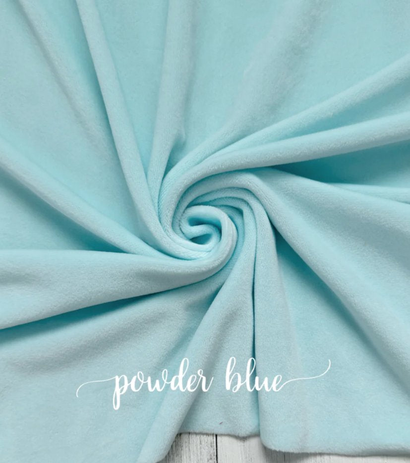 POWDER BLUE PLUSHY VELVET