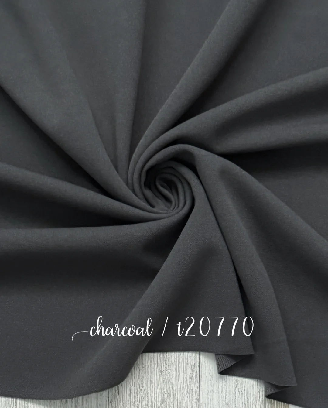 CHARCOAL T20770 CREPE