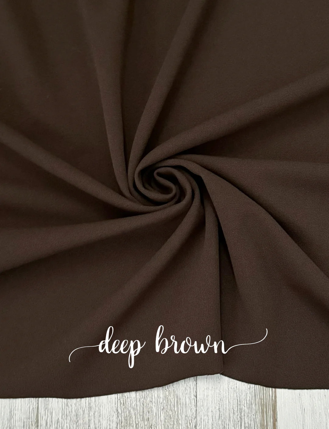 DEEP BROWN CREPE