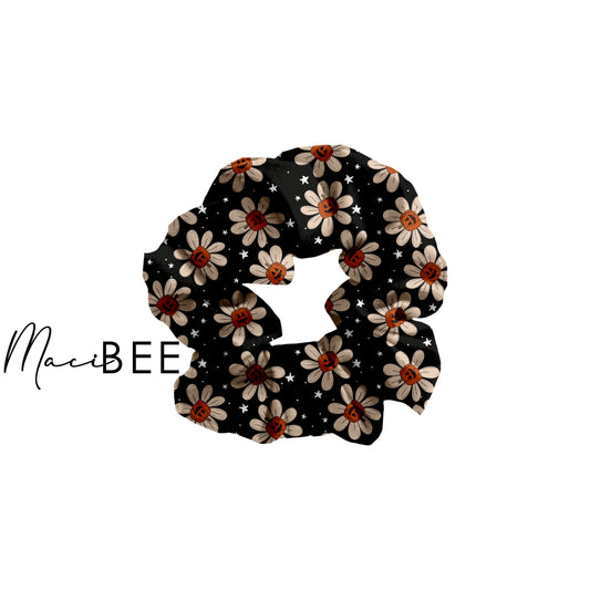 Pumpkin Daisy  || Scrunchie