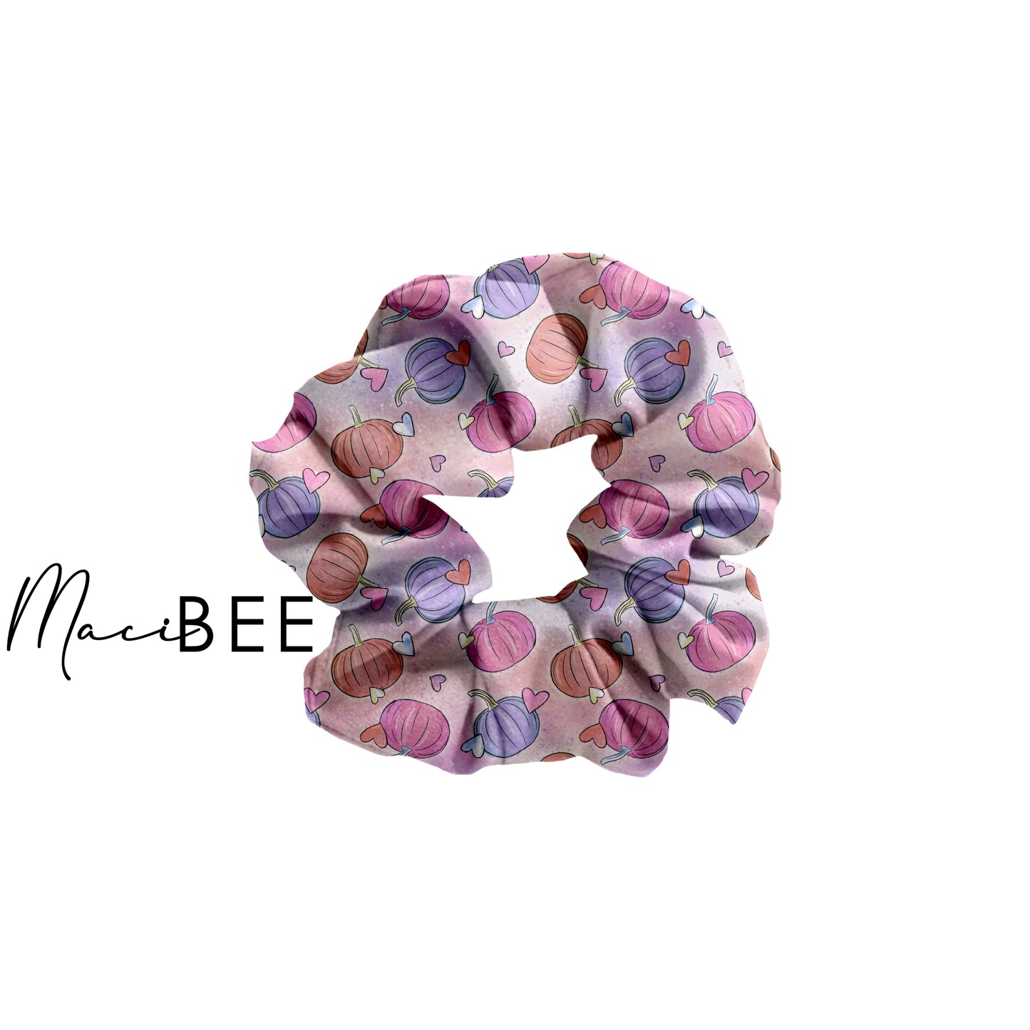 Pastel Pumpkins || Scrunchie