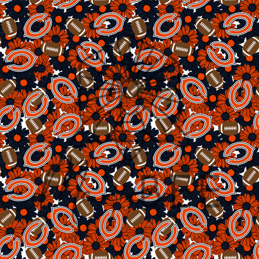 Football Seamless Flower File