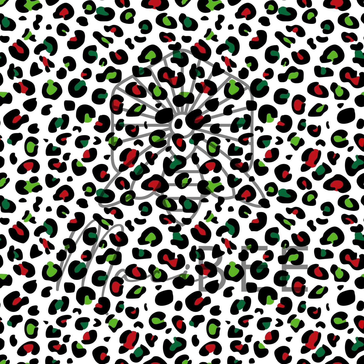 Christmas Leopard Seamless File