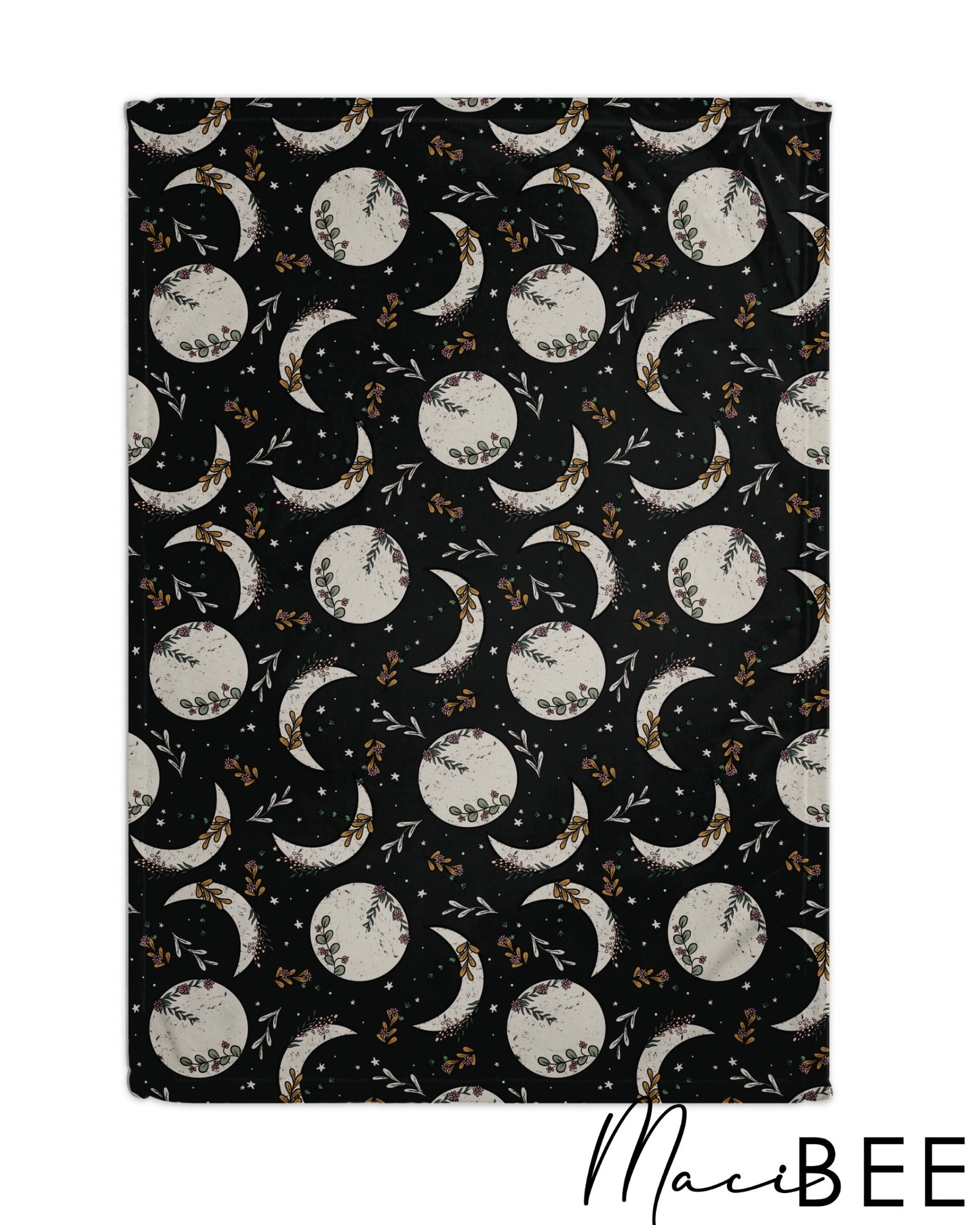 Floral Moon Phases || Blanket